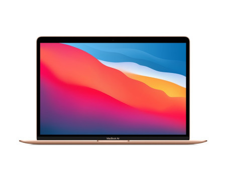 Apple MacBook Air 13.3 inch M1 8-core CPU 7-core GPU 8GB 256GB SSD Gold laptop (mgnd3ze/a)