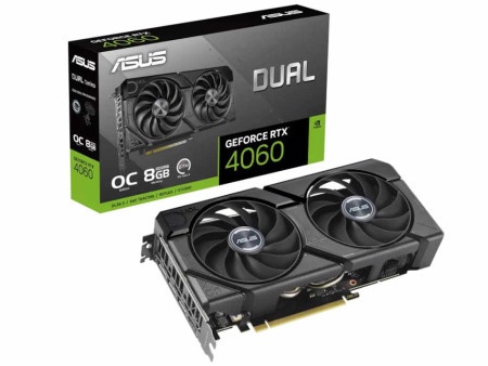 Asus dual-rtx4060-o8g-evo nvd/8gb/gddr6/128bit/crna grafička karta ( d-rtx4060-o8g-evo )