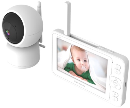 Baby kamera sa 5.0 inca monitorom, 2.0MP, 3.6mm, IR5m