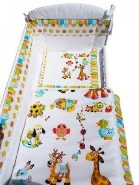 Baby Textil komplet &quot;Baby animals&quot; 6delova 80x120cm ( 7190025 ) - Img 1