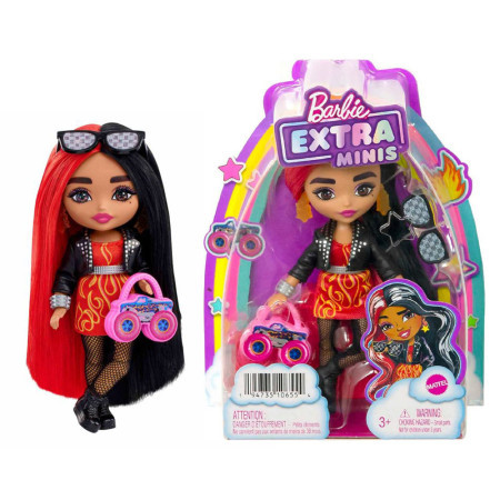 Barbie extra minis sa crveno-crnom kosom ( 39109 ) - Img 1