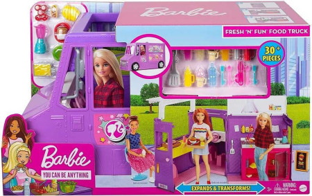 Barbie lutka i kamper za prodaju hrane ( 4662898 )