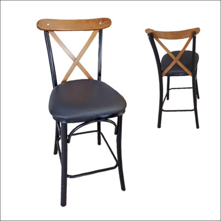 Barska stolica DMT N-TONET Crna/Crne noge ( 776-038 )