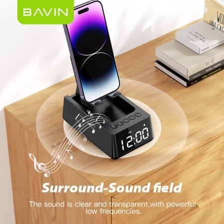 Bavin bluetooth zvučnik/stalak crna ( 90504 )