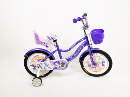 Bicikl 16&quot; Princess model 710-16 sa pomoćnim točkovima - Ljubičasta - Img 1