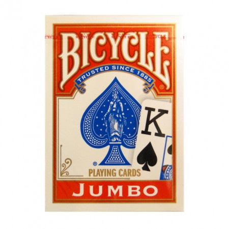 Bicycle Rider Back Jumbo index Poker karte - Crvene ( 37826R )