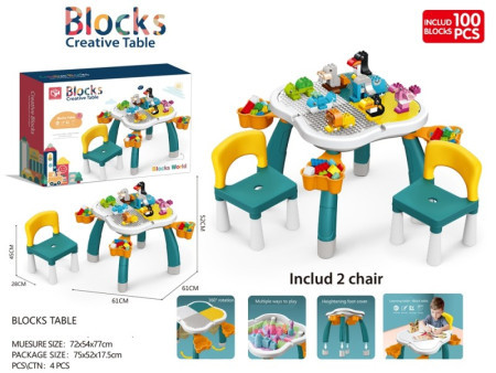 Blocks, kocke, kreativni sto, 100K ( 876059 ) - Img 1