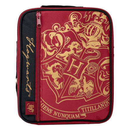 Blue Sky Harry Potter deluxe 2 pocket lunch bag burgundy - crest ( 050578 ) - Img 1