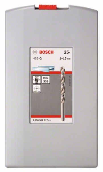 Bosch 2608587017 25-delni ProBox set burgija za metal HSS-G, DIN 338, 135° 1-13 mm ( 2608587017 )