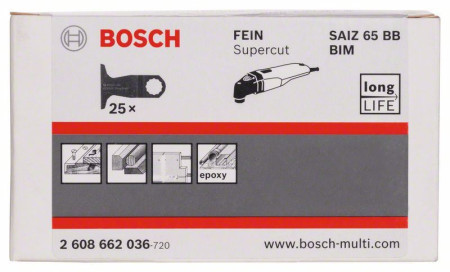 Bosch BIM list testere za uranjanje SAIZ 65 BB Wood and Nails Bosch 2608662036, 40 x 65 mm ( 2608662036 )