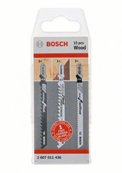 Bosch JSB komplet wood, 15 delova ( 2607011436 )