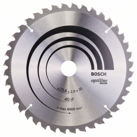 Bosch list kružne testere optiline wood 254 x 30 x 2,0 mm, 40 254 x 30 x 2,0 mm, 40 ( 2608640435 )