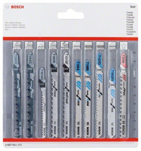 Bosch list ubodne testere set 10 komada All in One ( 2607011171 )