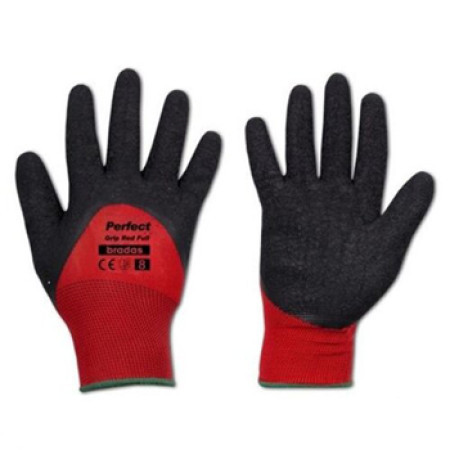 Bradas rukavice perfect grip red full ( 3061 )