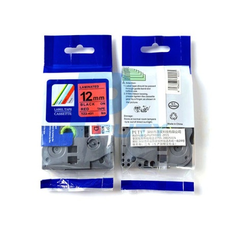 Brother Traka za labeliranje tz2-431 12mm black on red ( 44903 )