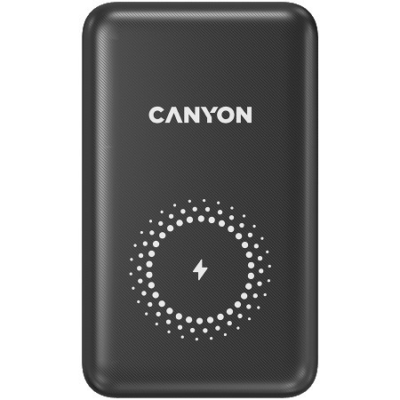 Canyon PB-1001 18W PD+QC 3.0+10W magnet wireless charger powerbank 10000mAh Li-poly battery, Lightning Input:DC5V2A, 9V2A Type c PD Input: - Img 1