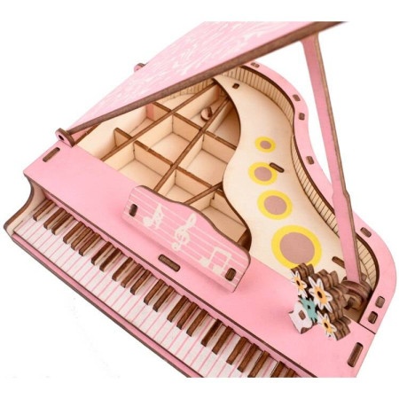 Čarolijashop 3D drvena slagalica-pink klavir ( 157)
