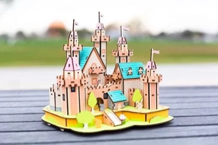 Čarolijashop 3d drvene eko puzzle - RAJSKI ZAMAK ( 1013)