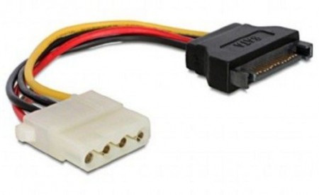 CC-SATA-PS-M Gembird SATA (male) to Molex (female) power cable, 0.15 m A - Img 1