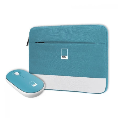 Celly torbica za laptop 16" + bežični miš svetlo plava ( 77131 )