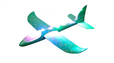 Comic and Online Games Toy plane 48cm Green with light ( 036584 ) - Img 1