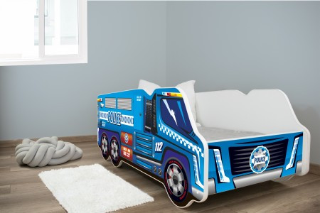 Dečiji krevet 140x70cm truck POLICE ( 7438 )