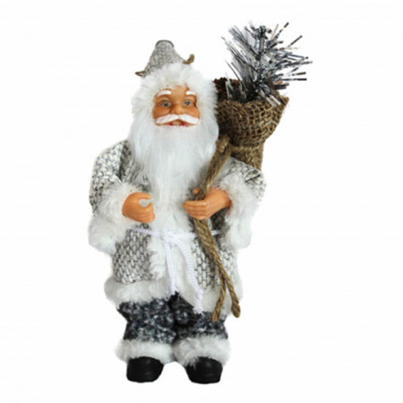 Deco santa, Deda Mraz, siva, 18cm ( 740814 ) - Img 1