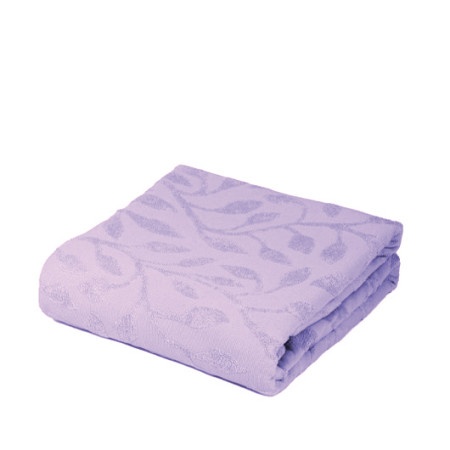 Dekordom frotir prekrivač leaf 200x210 - lilac ( 024428 )