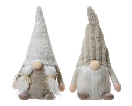 Dekordom novogodišnja dekoracija - gnome 29cm 531441 - beige/colors - kmg ( 043366 )-1