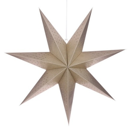 Dekordom novogodišnja dekoracija - hanging star 75cm 1100403 - champagne - edl ( 041330 )