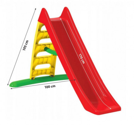 Dohany Super Speed - Tobogan za decu sa priključkom za vodu 170 cm - Crveni (463)