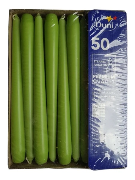 Duni Antique sveća herbal green 250x22mm 50/1 (pak) ( 440-005-165576 )