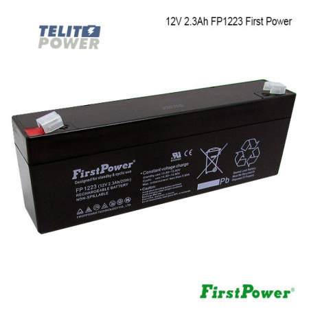 FirstPower 12V 2.3Ah FP1223 terminal T1 ( 3813 ) - Img 1