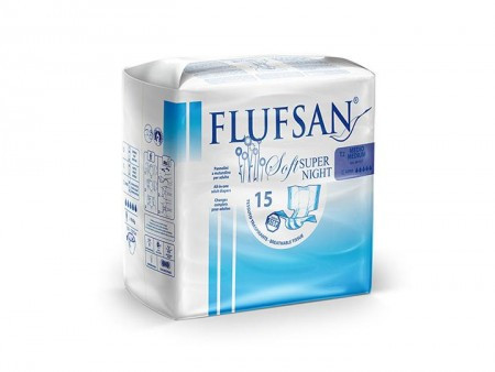 Flufsan pelene za odrasle soft super medium 15 kom ( A006164 )