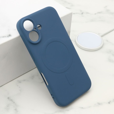 Futrola velvet touch magsafe za iphone 16 (6.1) plava ( F119956 )