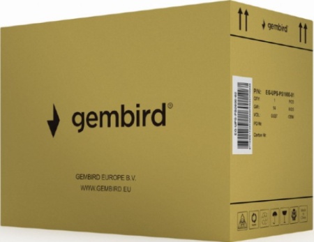 Gembird eg-ups-ps2000-02 2000va (1600w) pure sine wave ups, lcd display, 2xschuko + 3xc13 usb