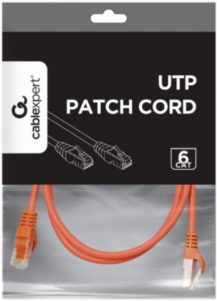 Gembird PP6U-1M/R mrezni kabl, CAT6 UTP Patch cord 1m red
