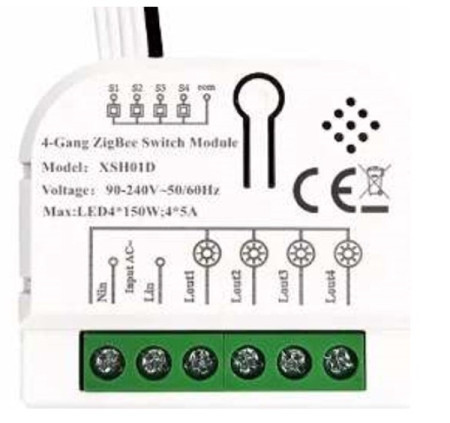 Gembird SMART-4GANG SMART-4GANG- tuya Wifi DIY self-locking remote control smart switch relay module DC 5V/7