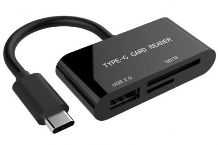Gembird USB type-C SDXC čitac kartica za mobilne telefone i tablete UHB-CR3-02