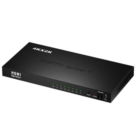 HDMI spliter aktivni 1/8 5V/3A KT-HSP 1.8 ( 11-426 ) - Img 1