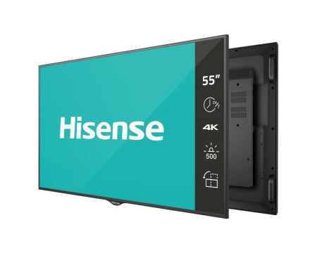 Hisense 55" 55BM66AE 4K UHD 500 nita digital signage display - 24/7 operation android 7