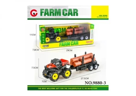 Hk mini igračka farmerski traktor, crveni ( A090567 )