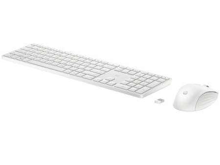 HP tastatura+miš 650bežični set/4R016AA/SRB/ bela ( 4R016AA#BED )