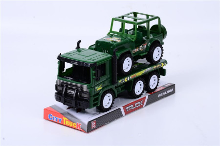Igračka - Vojni kamion sa džipom ( 681905 ) - Img 1