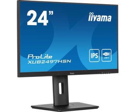 Iiyama 24" xub2497hsn-b1 1920 x 1080 100hz, 1ms, usb hub type c 65w, rj45 ( 5732 )