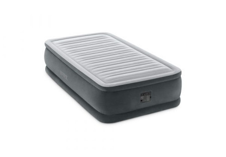 Intex twin comfort-Vazdušni krevet sa ugradjenom pumpom 99x191x 46cm – Fiber Tehnologija ( 64412ND )