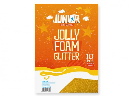 Jolly glitter foam, eva pena sa šljokicama, zlatna, A4, 10K ( 134190 ) - Img 1