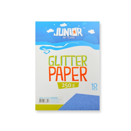 Jolly Glitter Paper, papir sa šljokicama, plava, A4, 250g, 10K ( 136135 )