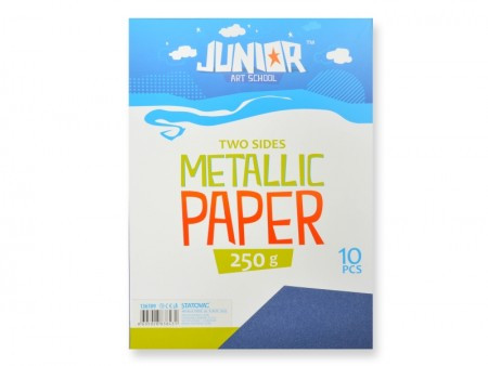 Jolly papir metalik, tamno plava, A4, 250g, 10K ( 136109 ) - Img 1