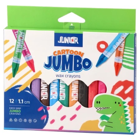 Junior cartoon jumbo voštana boja trouglasta 12k ( 130601 )